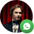 Foto do Thiago Finch com a logo do WhatsApp